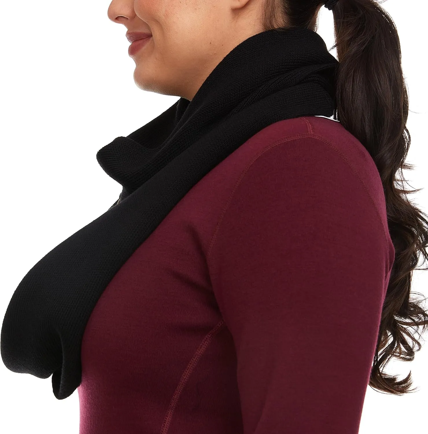 100% Merino Wool Everyday Knit Infinity Scarf - Winter Loop Scarf - Midweight Scarves for Women and Men