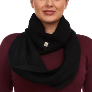 100% Merino Wool Everyday Knit Infinity Scarf - Winter Loop Scarf - Midweight Scarves for Women and Men
