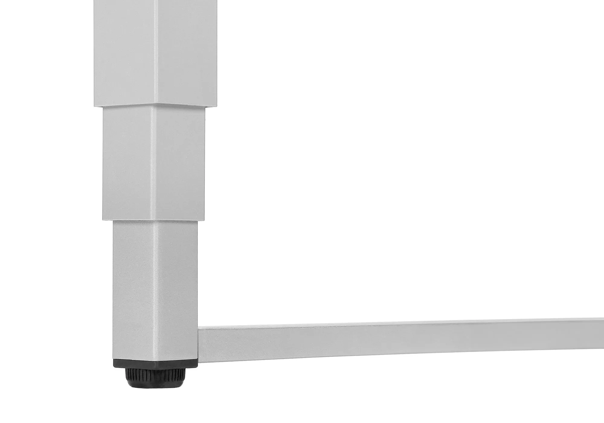 47" Adjustable Height Black and Grey Home Office Desk
