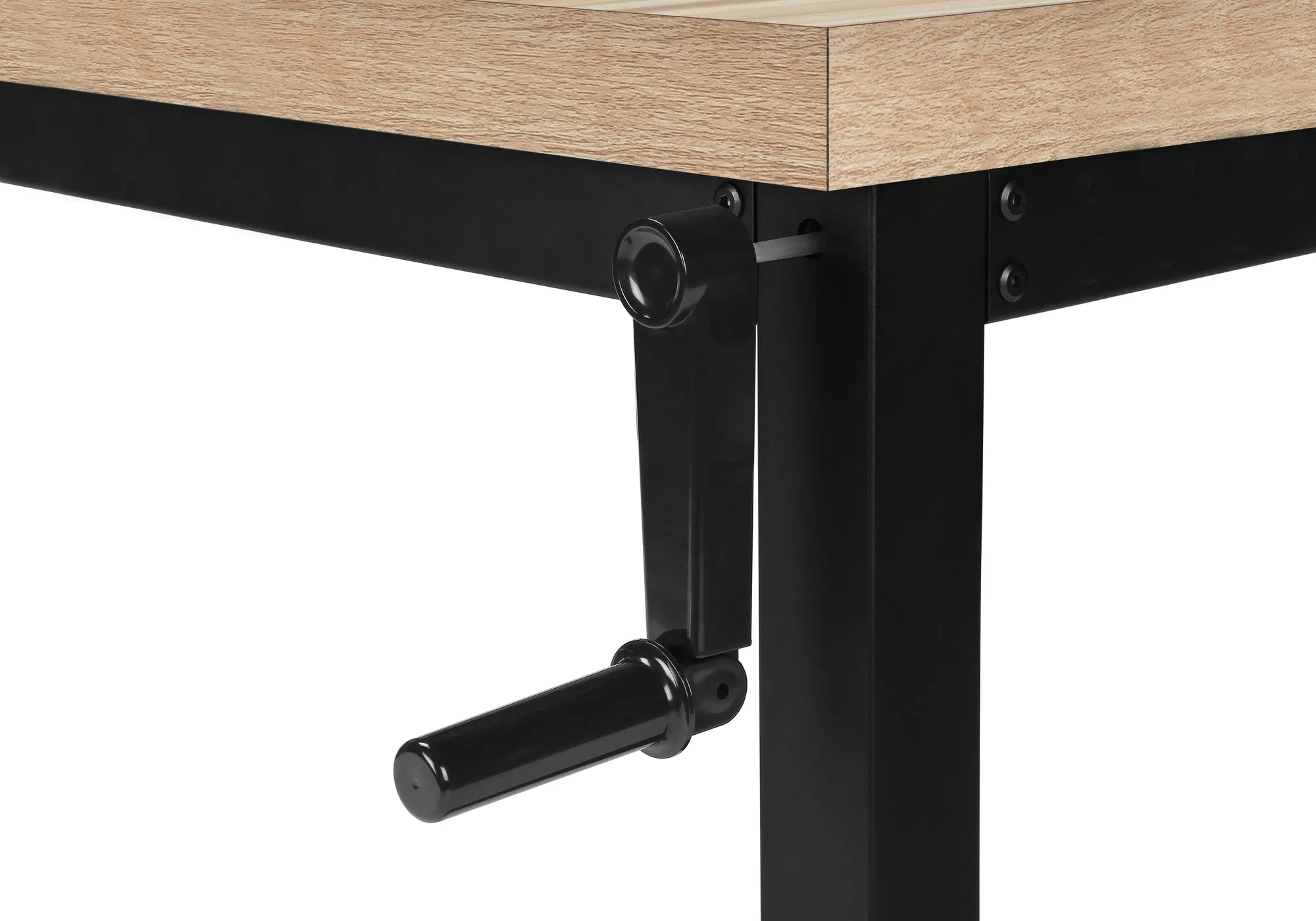 47" Adjustable Height Natural Home Office Desk