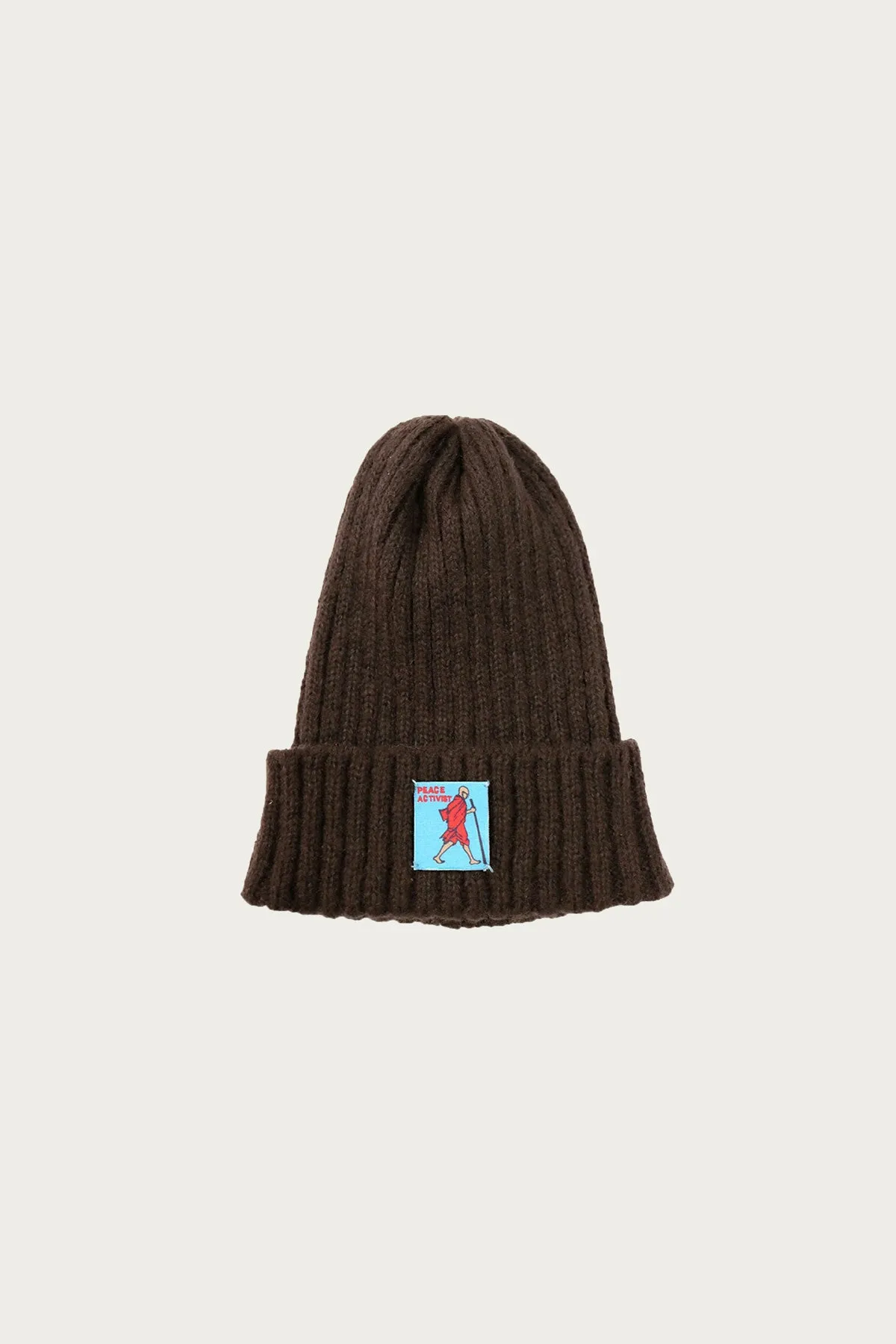 5G Wool Knit Cap - Brown