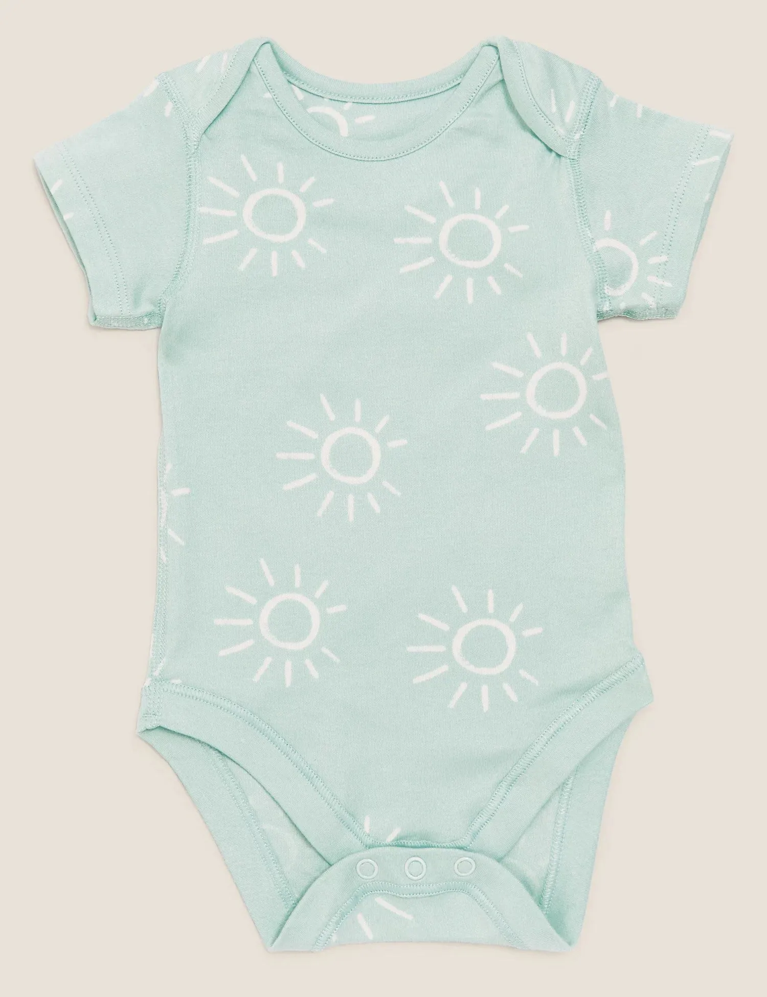 5pk Pure Cotton Printed Bodysuits