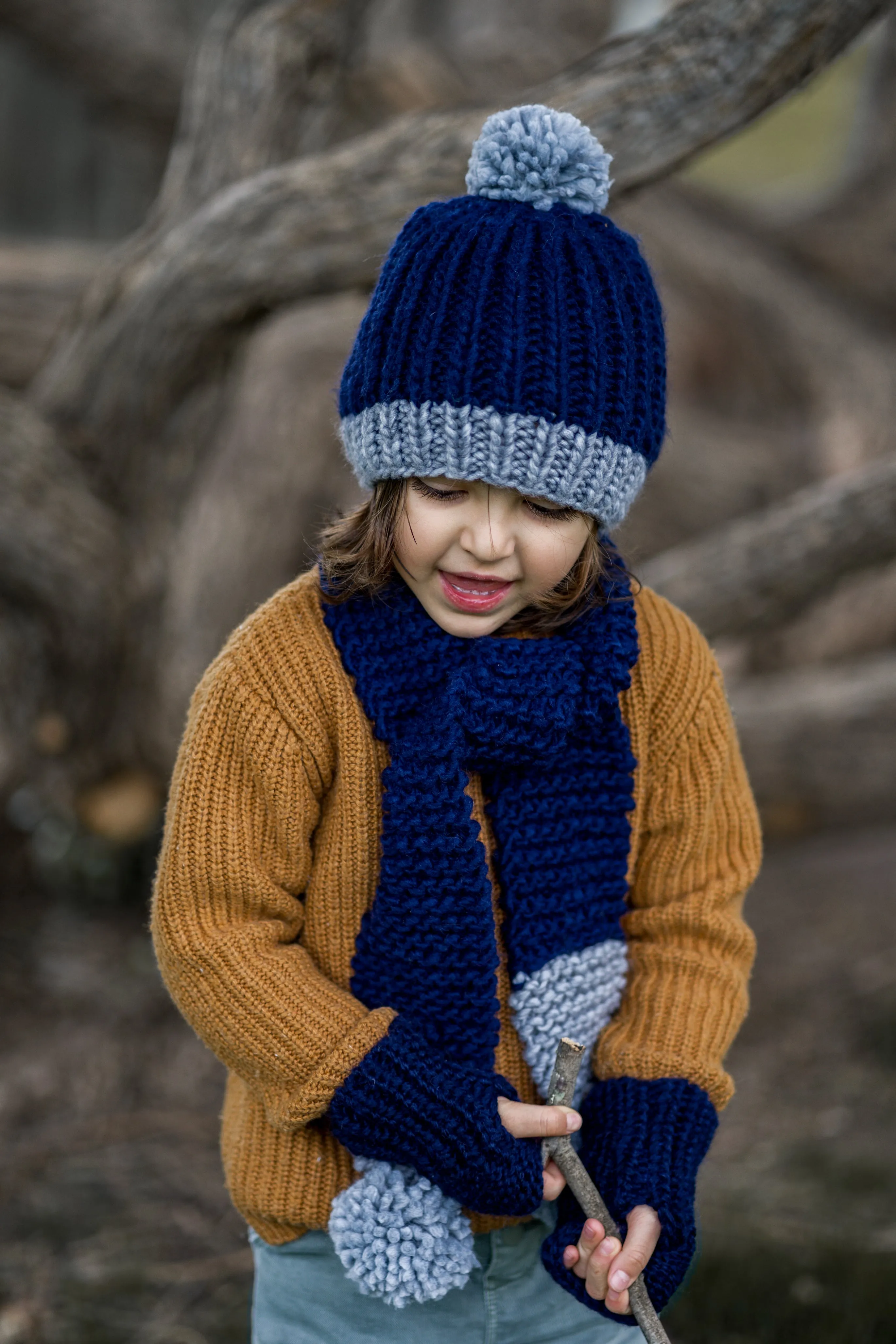 Acorn Traveller Chunky Beanie - Navy