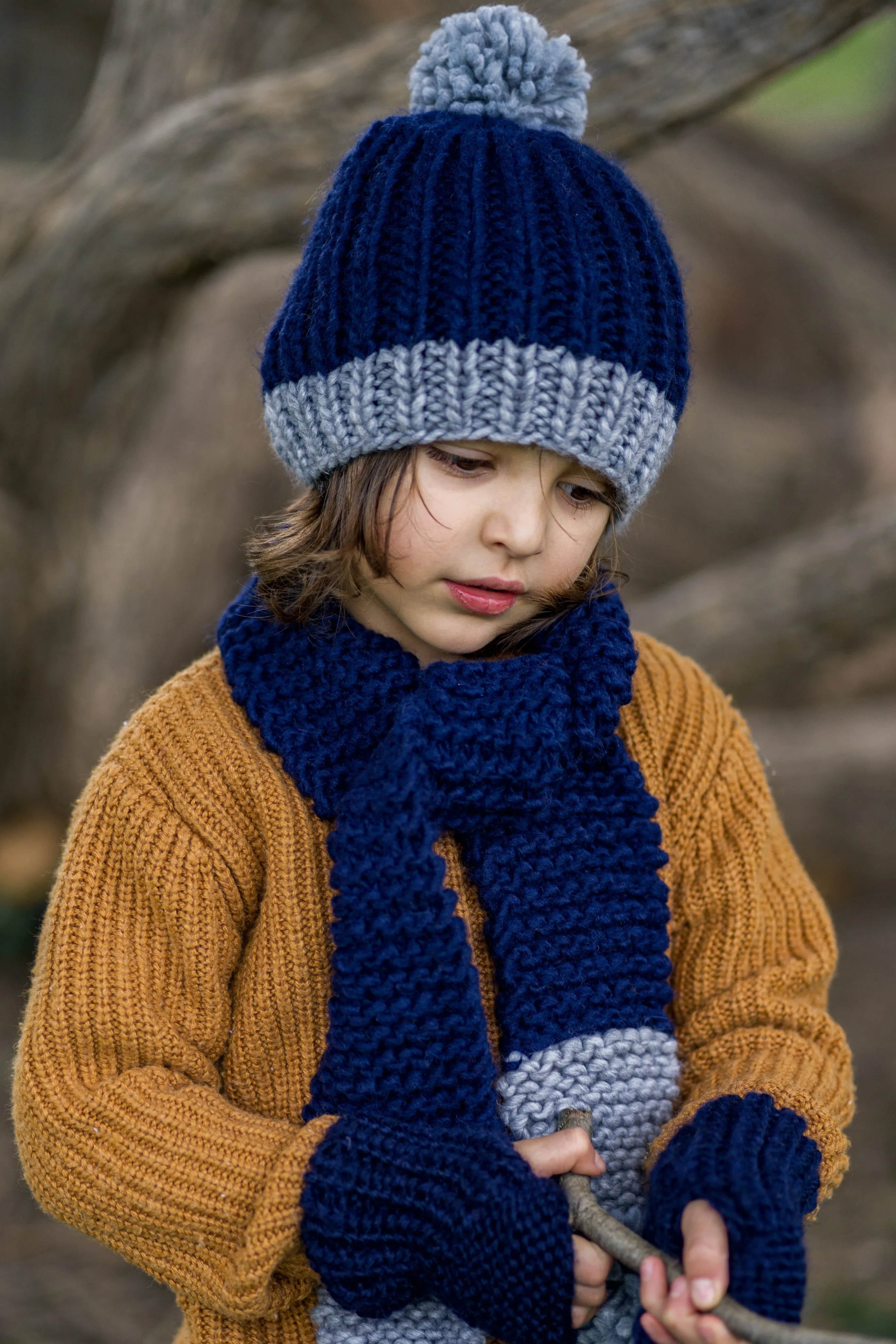Acorn Traveller Chunky Beanie - Navy