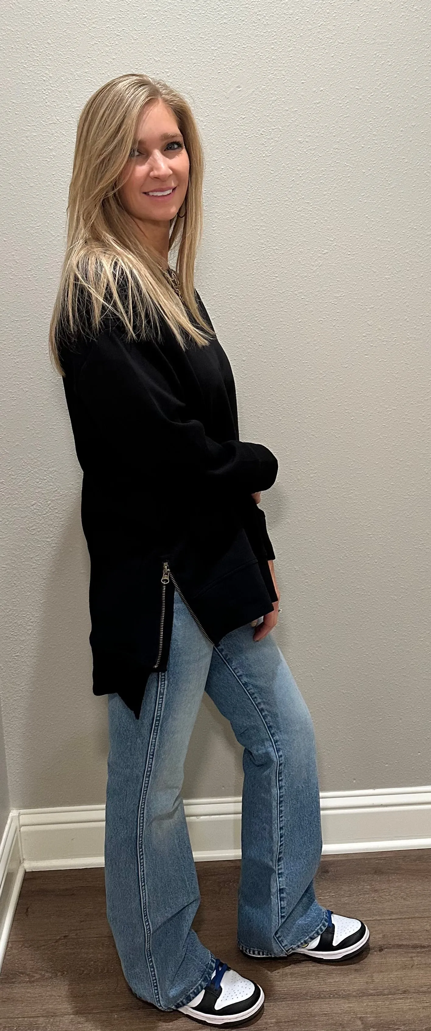 Basic Pullover w/ Zipper Side Details