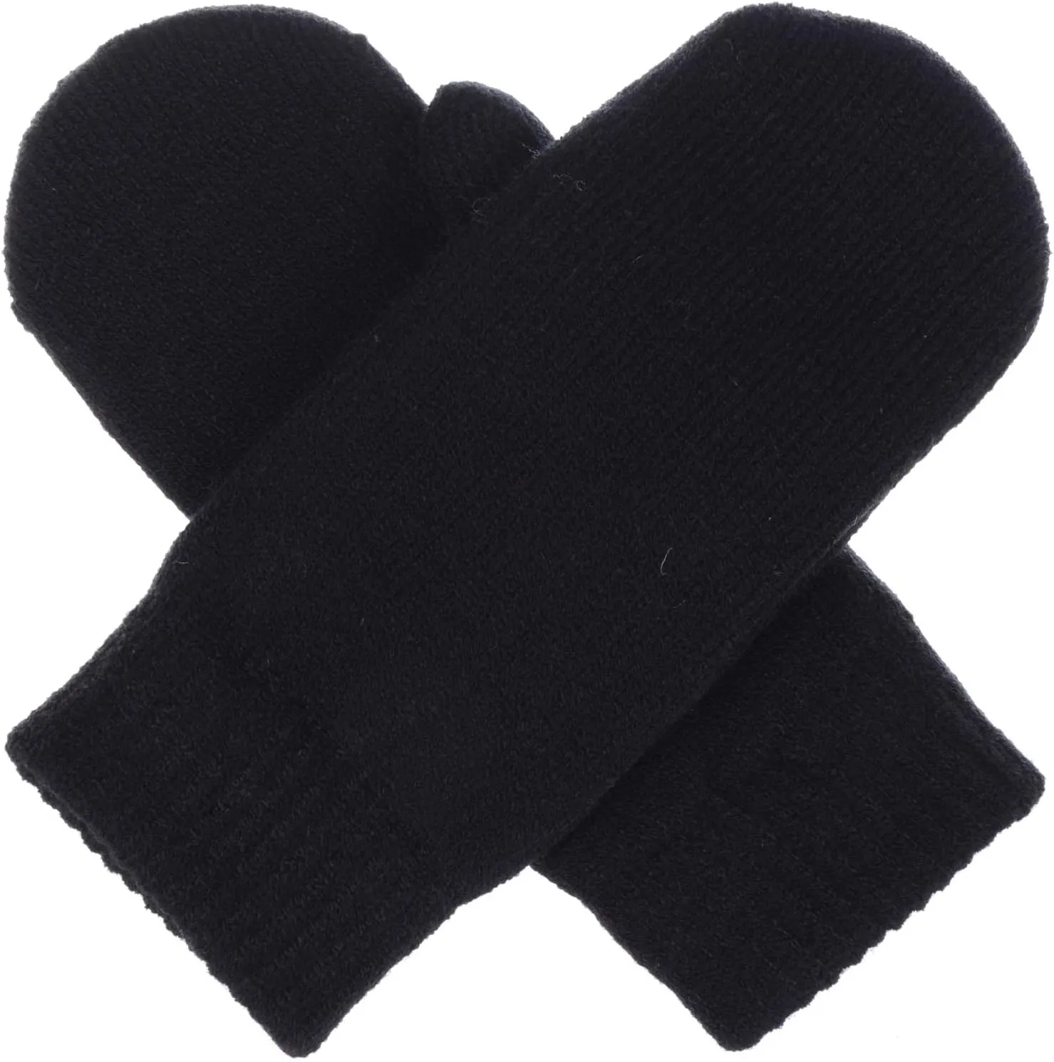 Be Your Own Style BYOS Unisex Winter Toasty Warm Solid Glitter Fleece Lined Knit Mitten Gloves