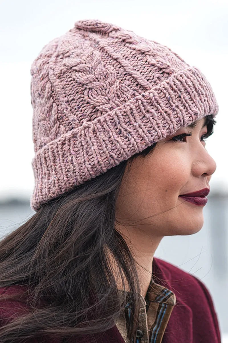 Berroco Millstone Tweed Patterns - Hudson Hat and Mitts - PDF Download