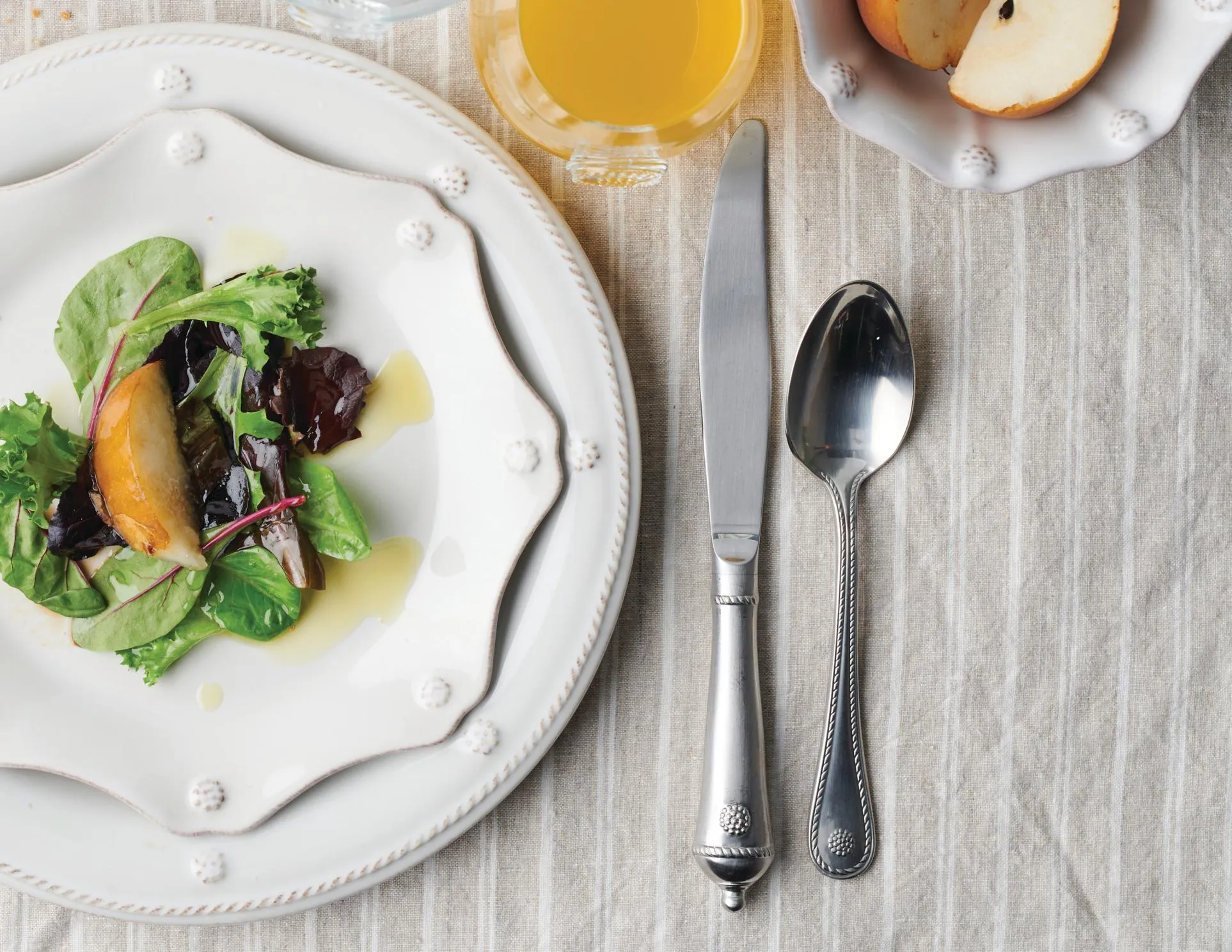 Berry & Thread Bright Satin 5pc Place Setting