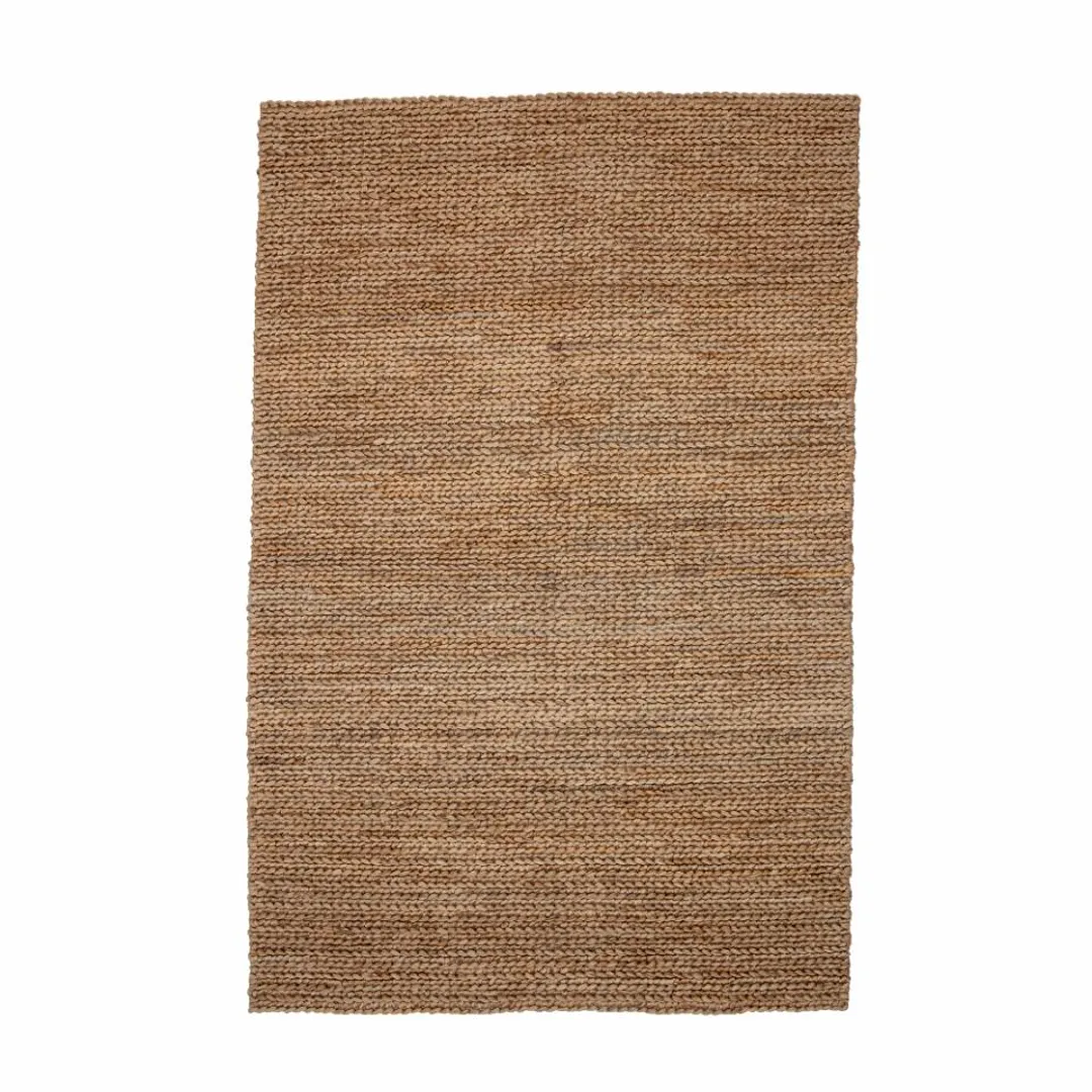 Brown Jute Knit Rug 215cm