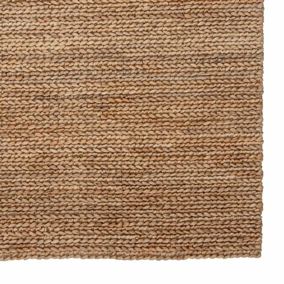 Brown Jute Knit Rug 215cm