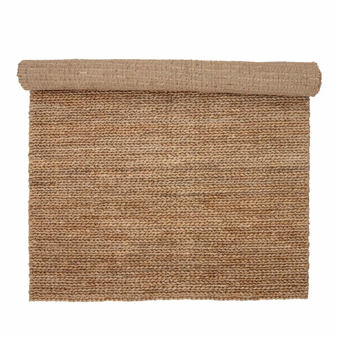 Brown Jute Knit Rug 215cm
