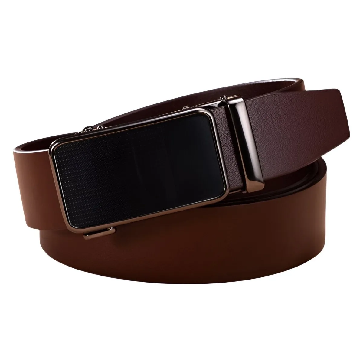 Ceinture de costume en cuir, boucle automatique, pour Homme, modèle Mauro