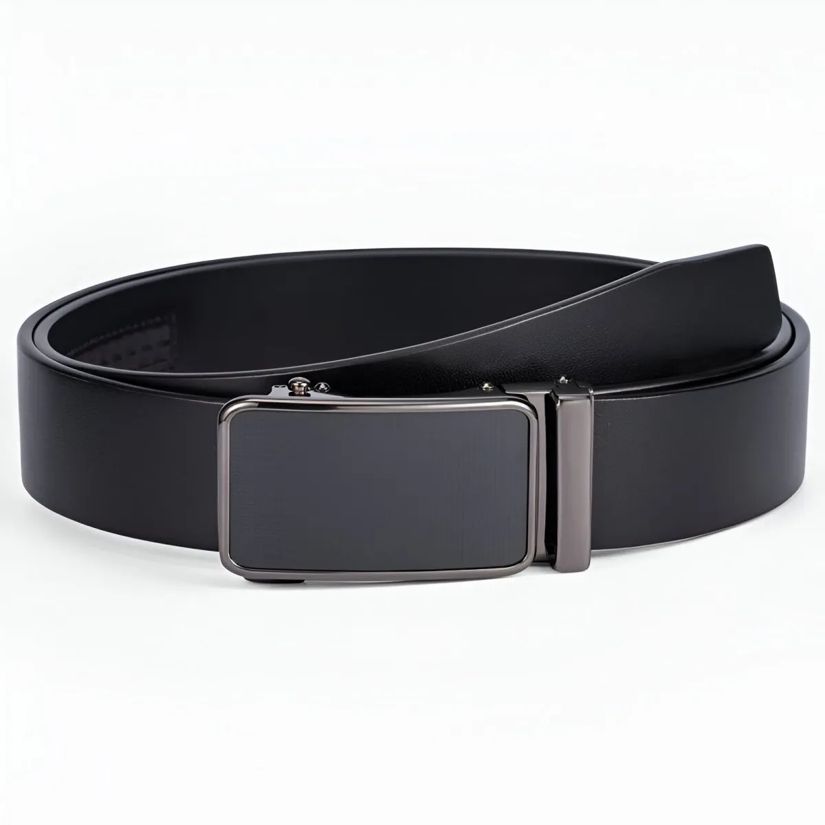 Ceinture de costume en cuir, boucle automatique, pour Homme, modèle Mauro