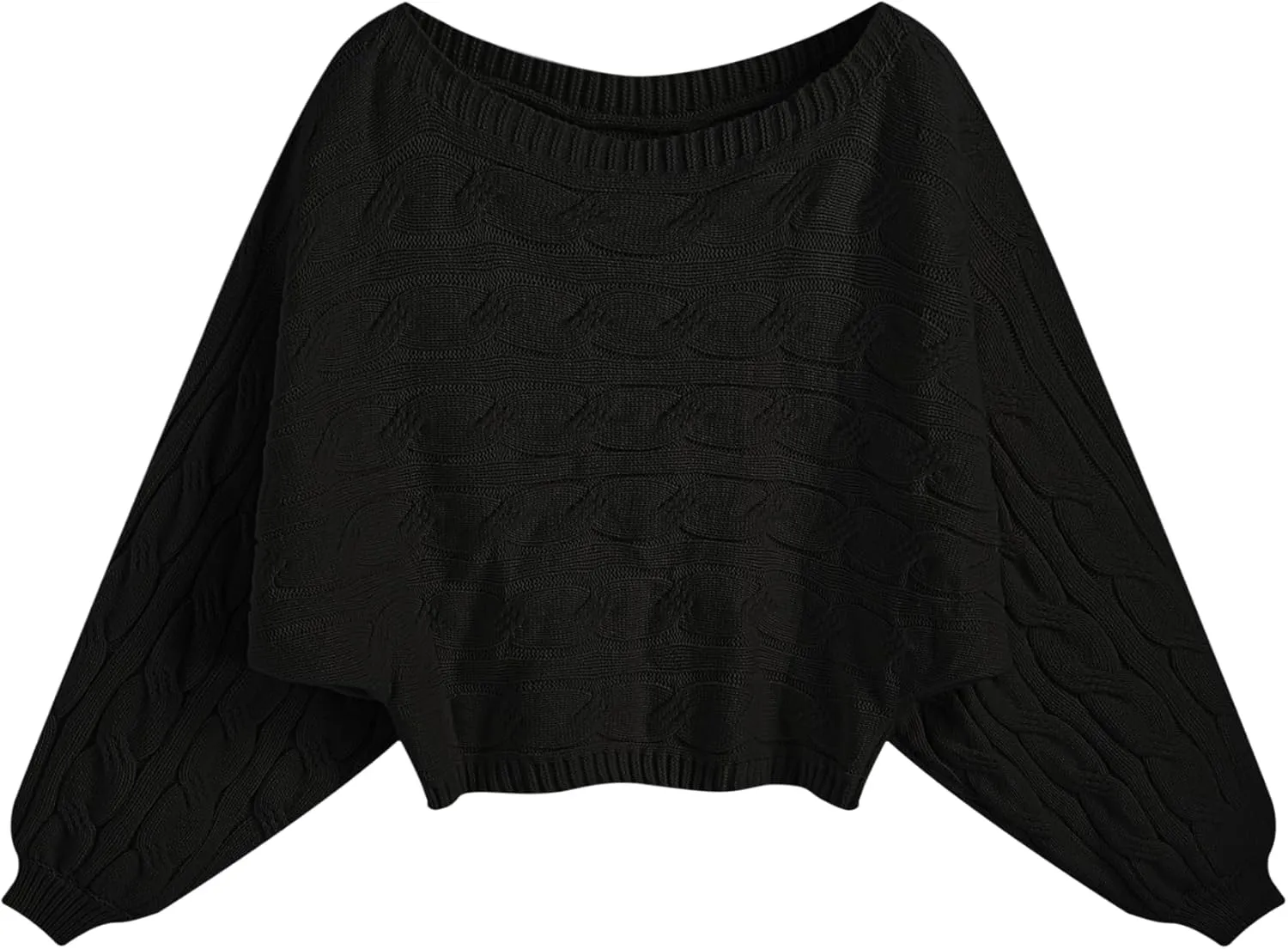 CIDER Women’s Boat Neck Dolman Sleeve Knit Sweater Fall Trendy Sweater Pullover Tops Jumper