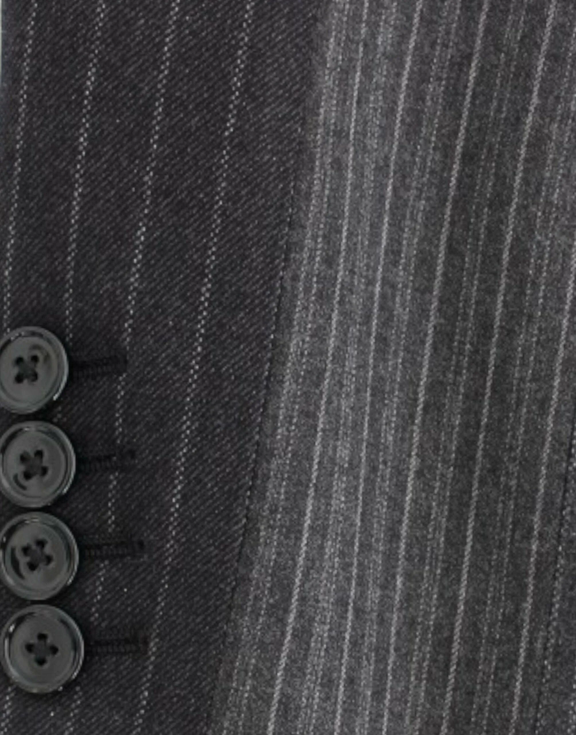 Dolce & Gabbana Gray striped wool stretch blazer