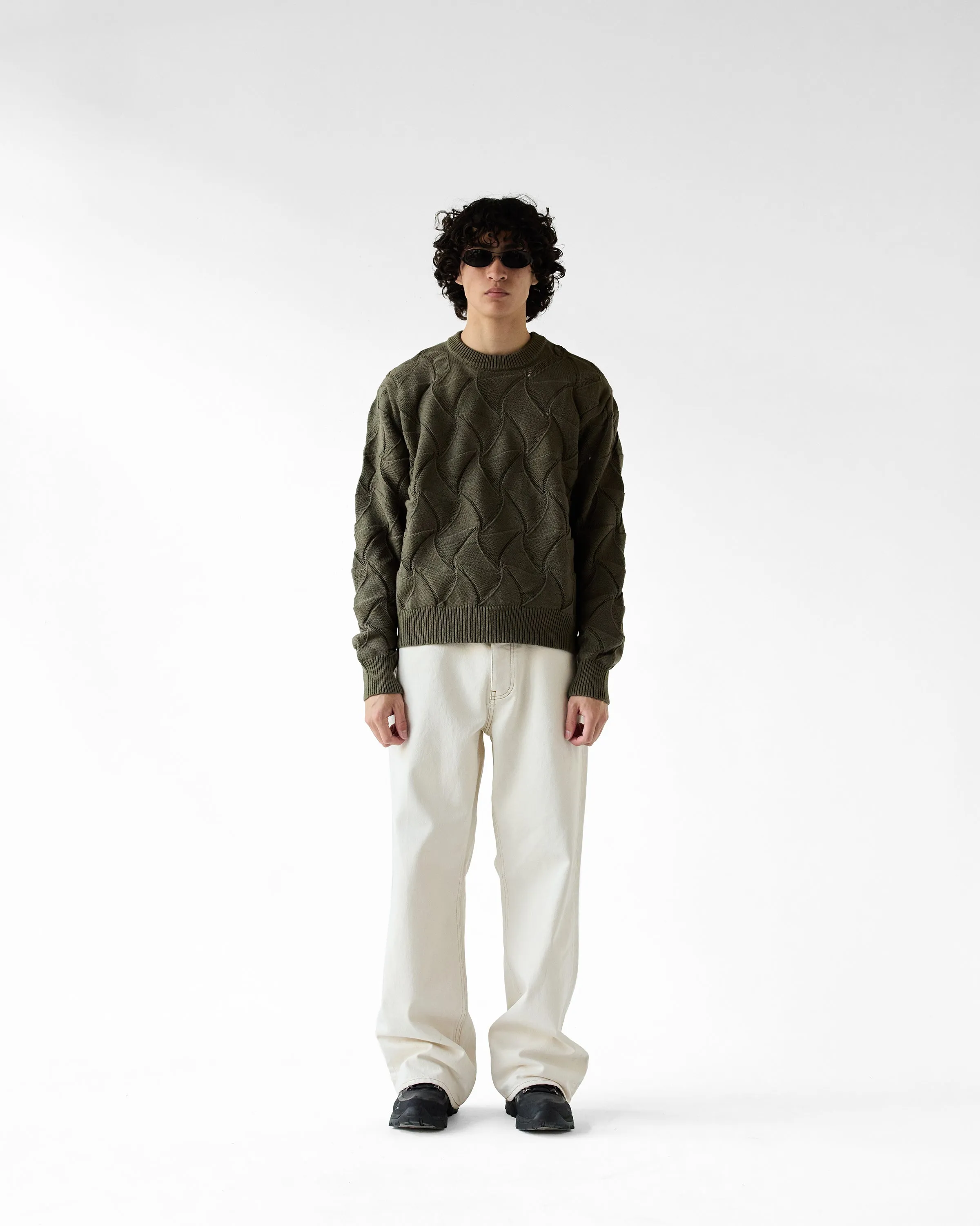 Geo Crewneck Knit