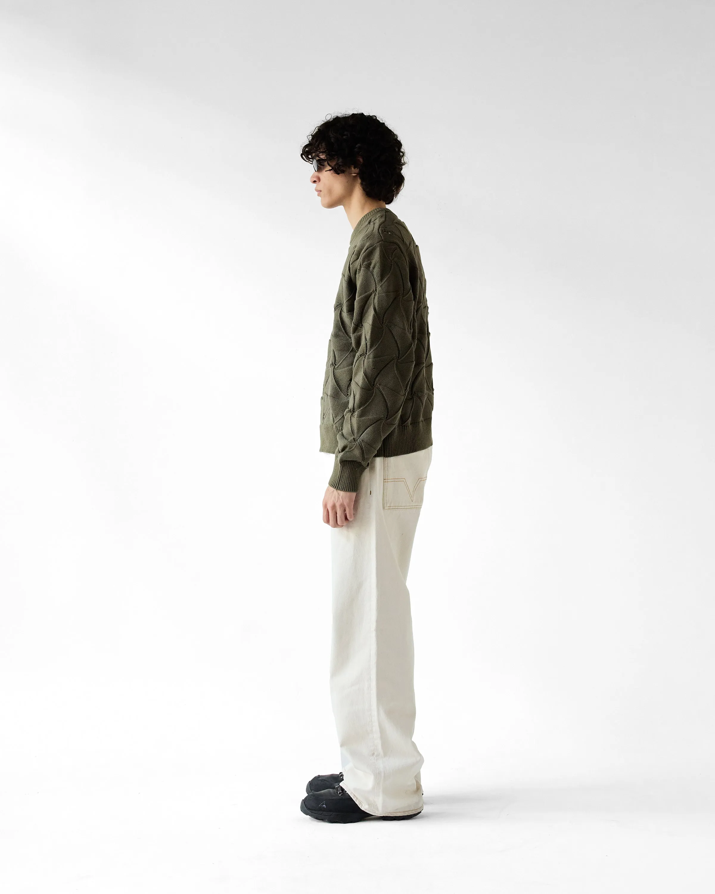 Geo Crewneck Knit