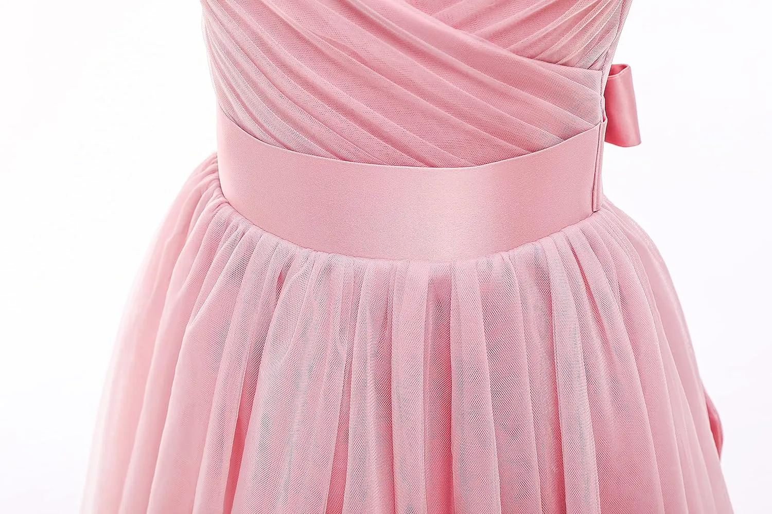 Glamulice Flower Girls Spaghetti Strap Tulle Dress Long A Line Wedding Pageant Dresses Princess Birthday Party Ball Gown