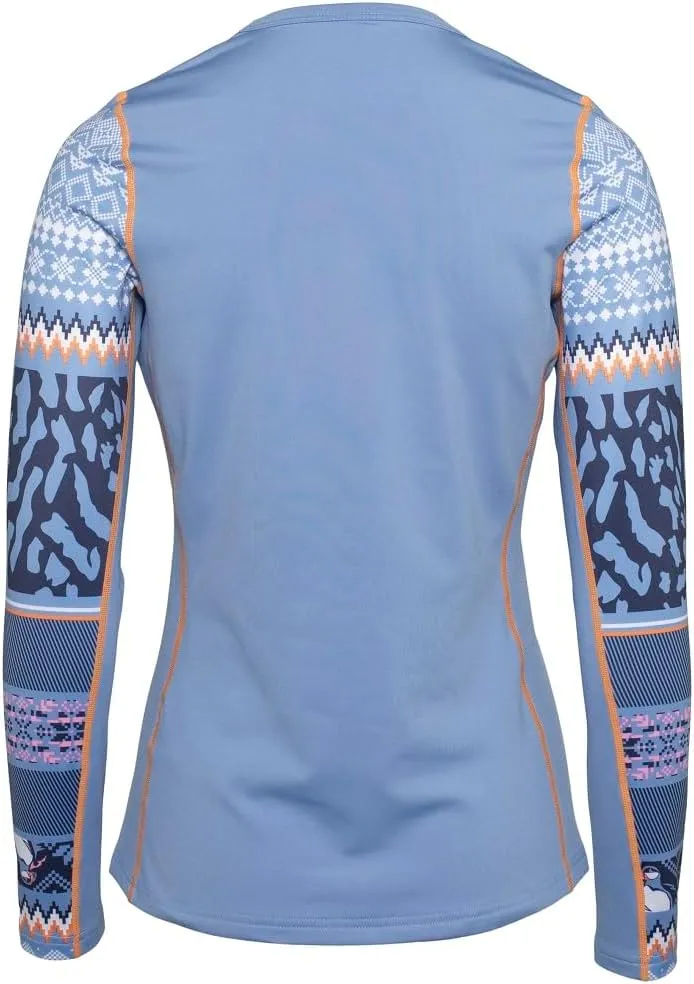 Kari Traa Lilja Long Sleeve Women's Base Layer Top - Fitted 100% Recycled Polyester Knit Thermal Top