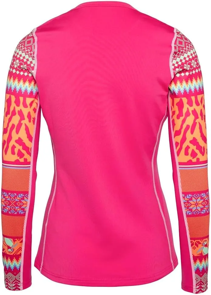 Kari Traa Lilja Long Sleeve Women's Base Layer Top - Fitted 100% Recycled Polyester Knit Thermal Top