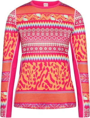 Kari Traa Lilja Long Sleeve Women's Base Layer Top - Fitted 100% Recycled Polyester Knit Thermal Top