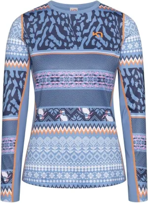 Kari Traa Lilja Long Sleeve Women's Base Layer Top - Fitted 100% Recycled Polyester Knit Thermal Top