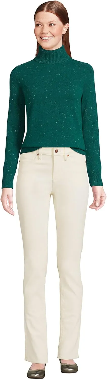 Lands' End Women's Cashmere Turtleneck Sweater