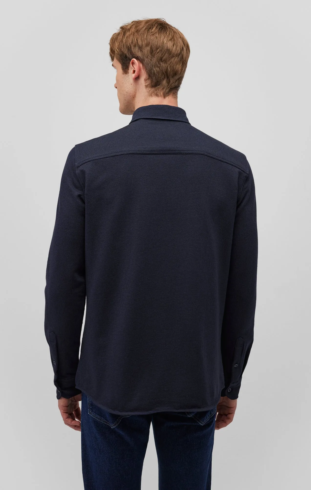 LONG SLEEVE BUTTON-UP SHIRT IN TOTAL ECLIPSE