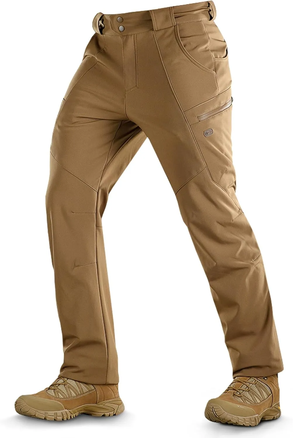 M-Tac Winter Tactical Pants for Men Softshell Insulated Fleece Lined Cargo Pants