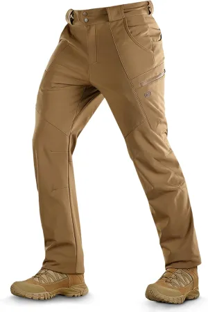 M-Tac Winter Tactical Pants for Men Softshell Insulated Fleece Lined Cargo Pants