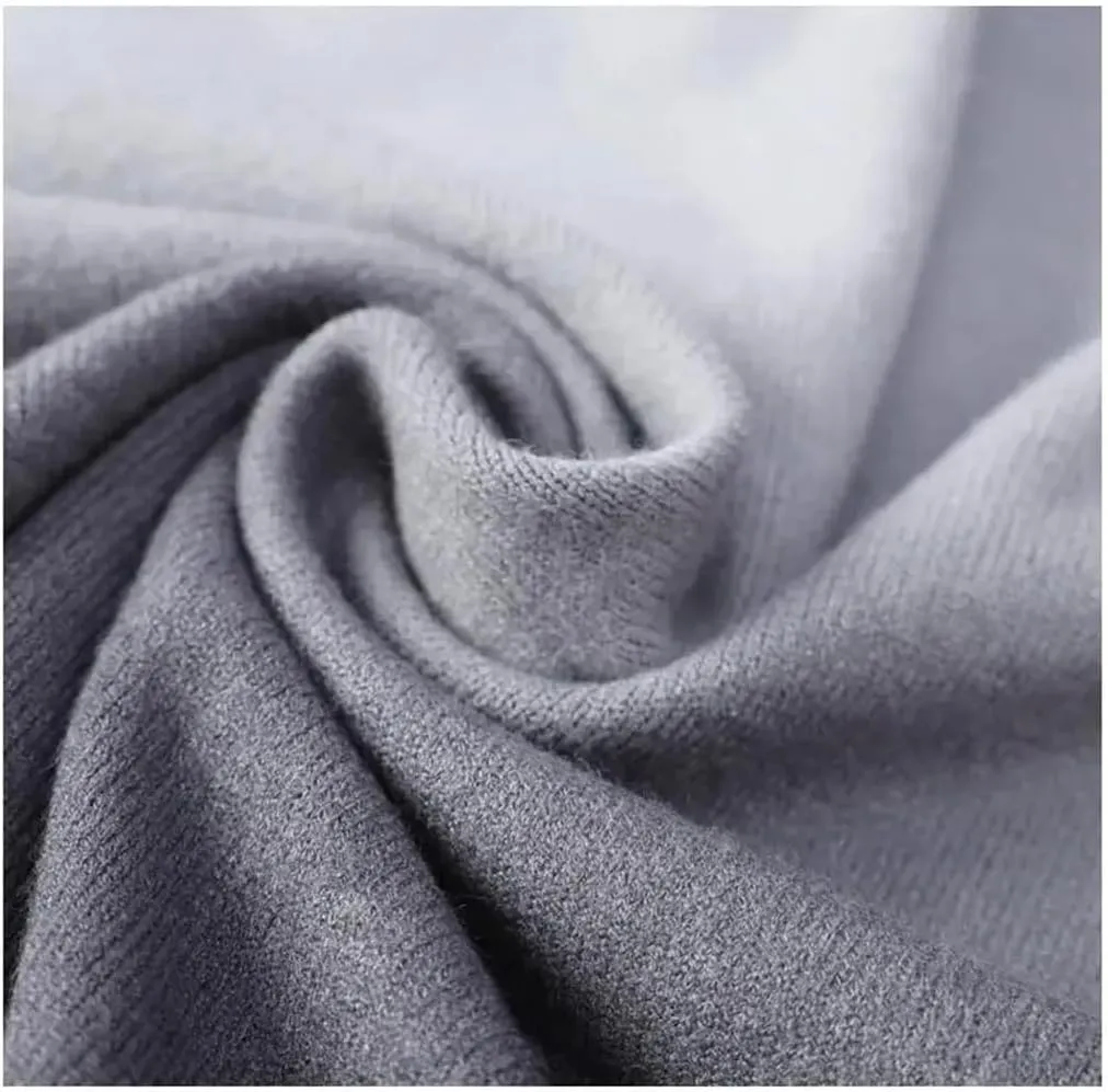 Men's V-Neck Gradient Casual Knitted Cardigan Jacket Solid Color Casual Loose Simple Sweater Cardigan