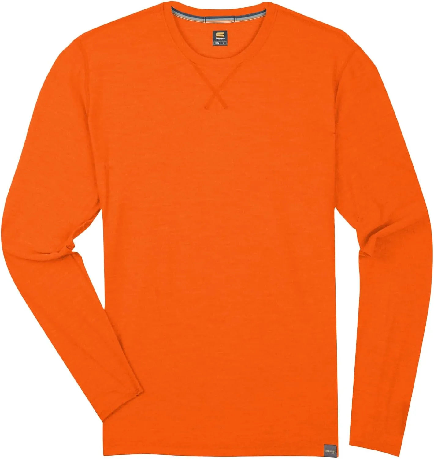 MERIWOOL Mens 100% Merino Wool Base Layer Lightweight Long Sleeve Thermal Shirt
