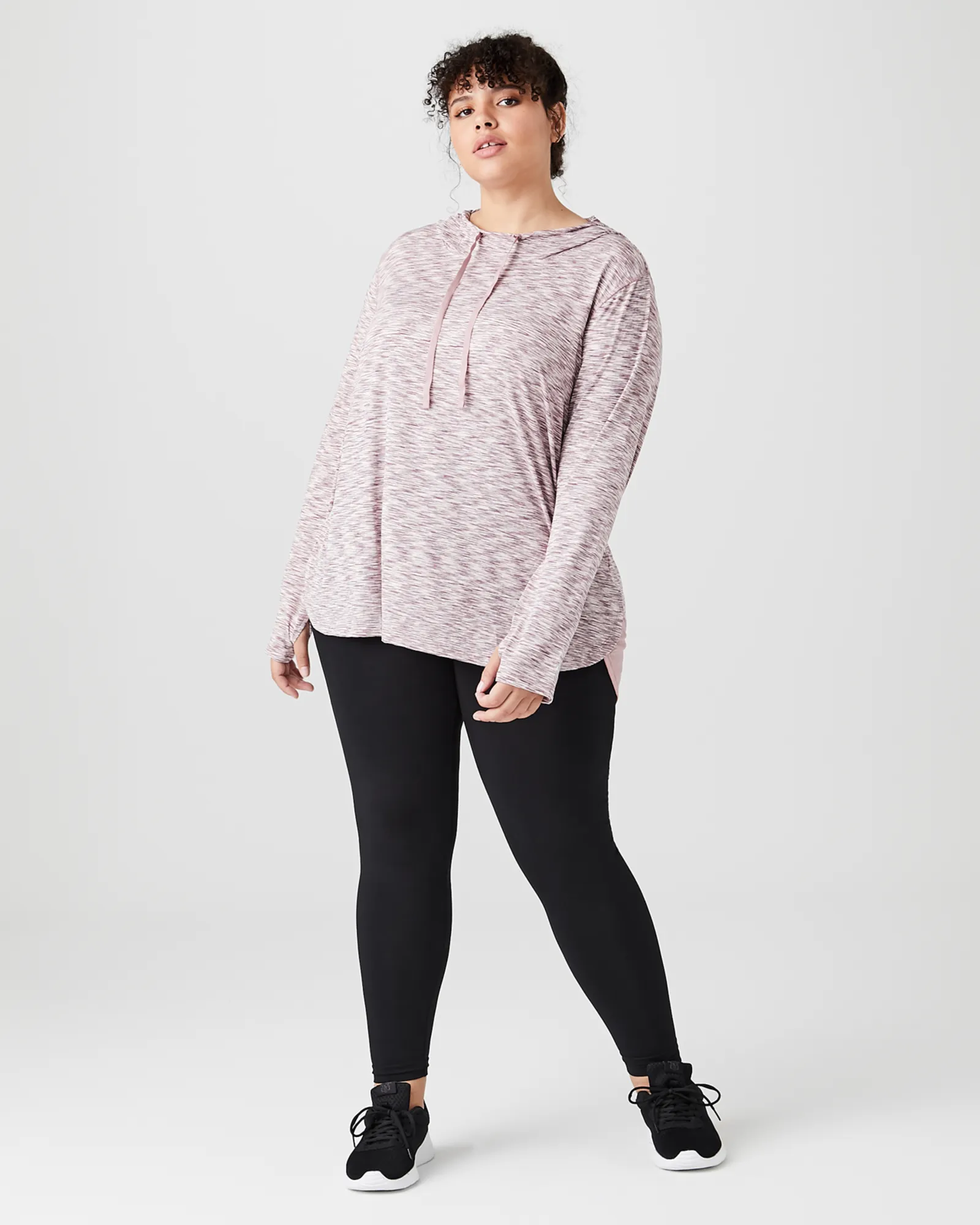 Phoebe Space-Dyed Hoodie | Mauve
