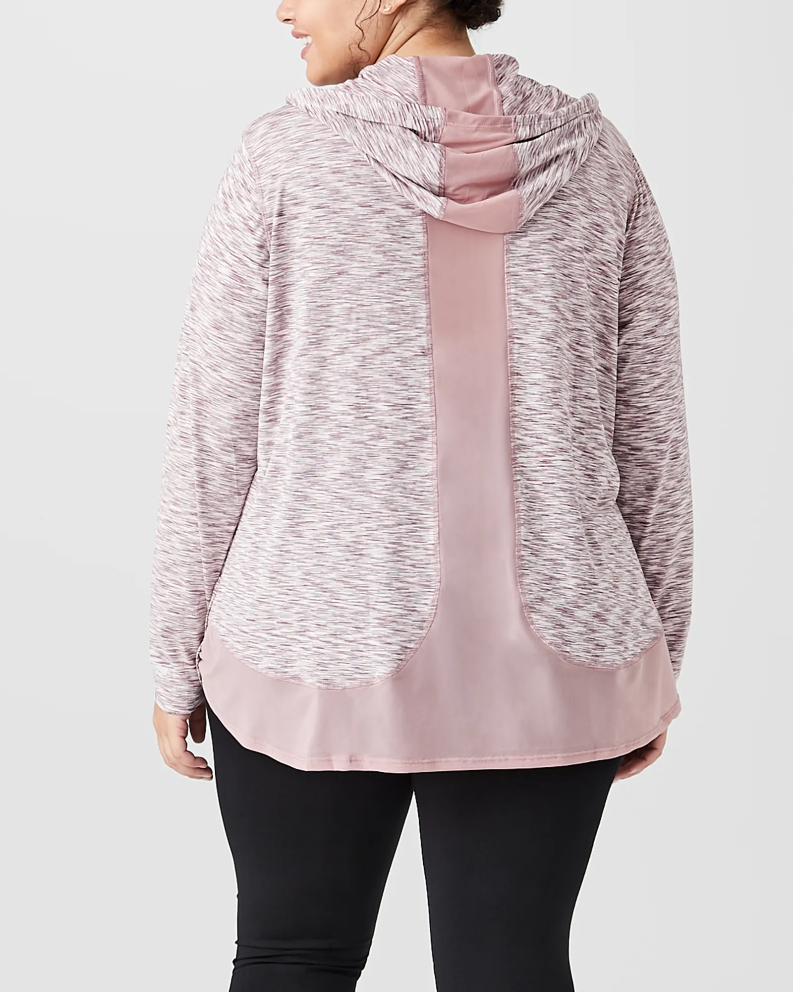 Phoebe Space-Dyed Hoodie | Mauve