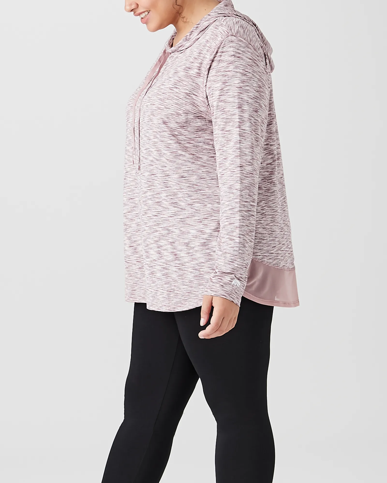 Phoebe Space-Dyed Hoodie | Mauve