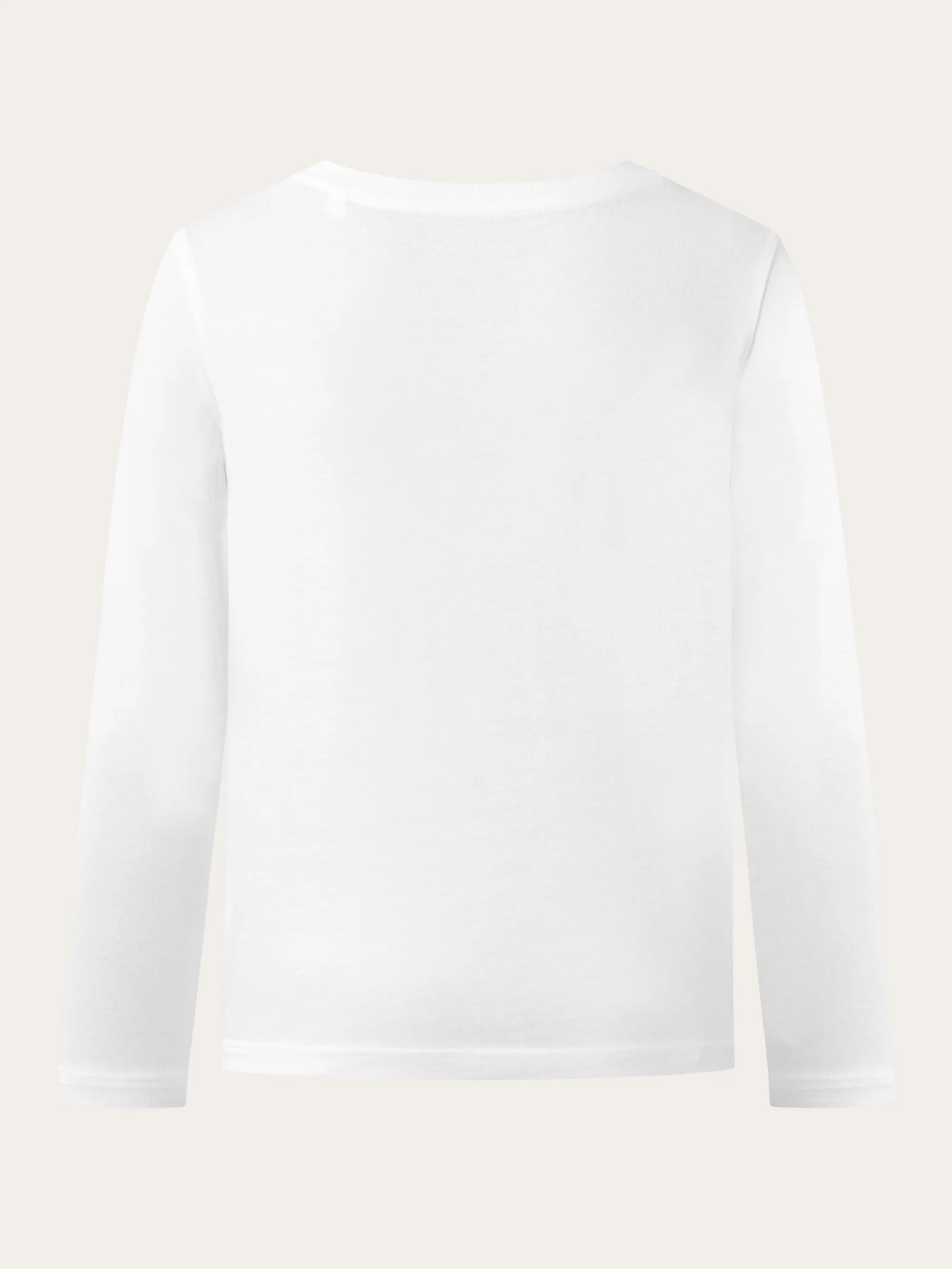 Regular fit badge long sleeved - Bright White