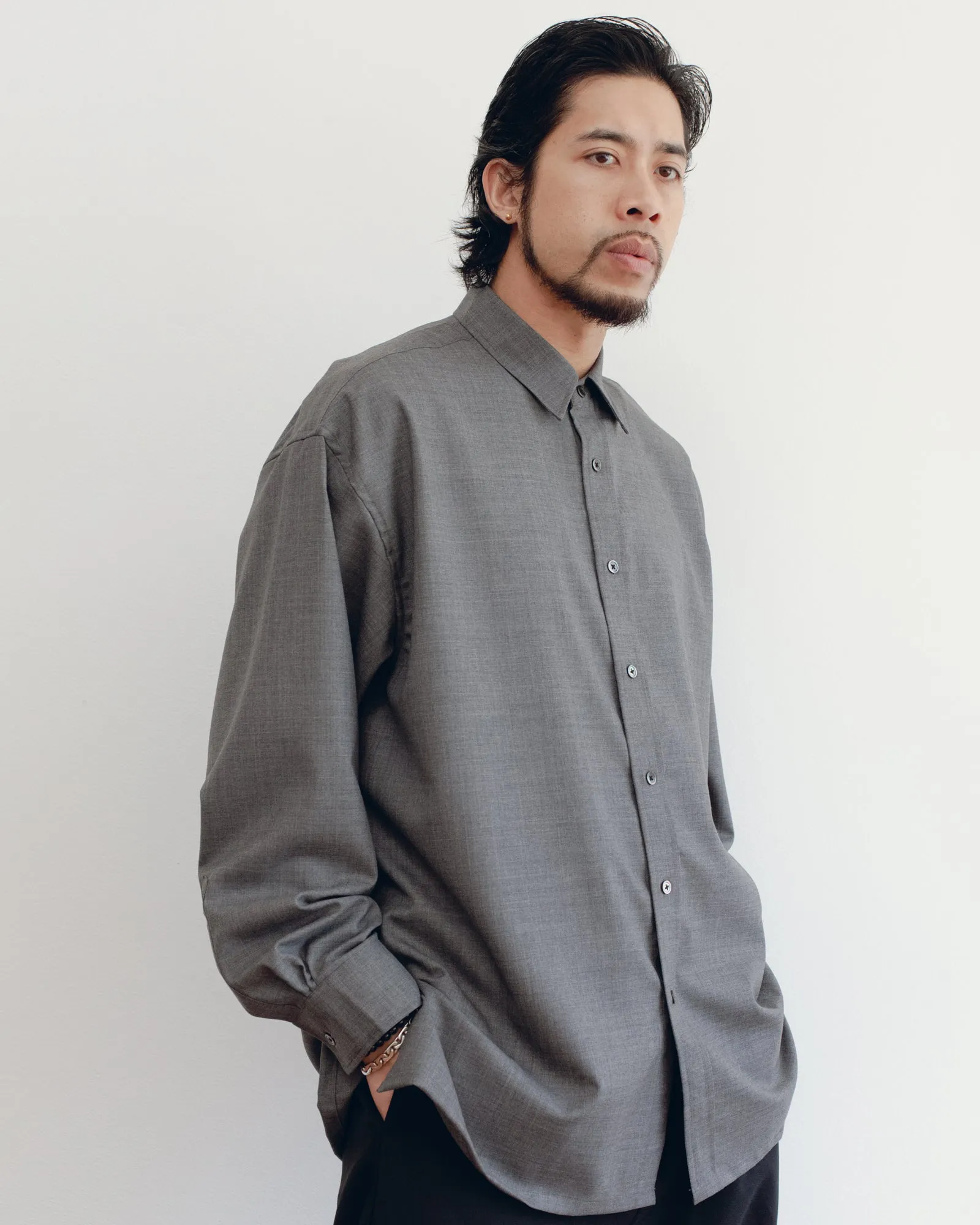 Signature Shirt - Super100's Wool - Black
