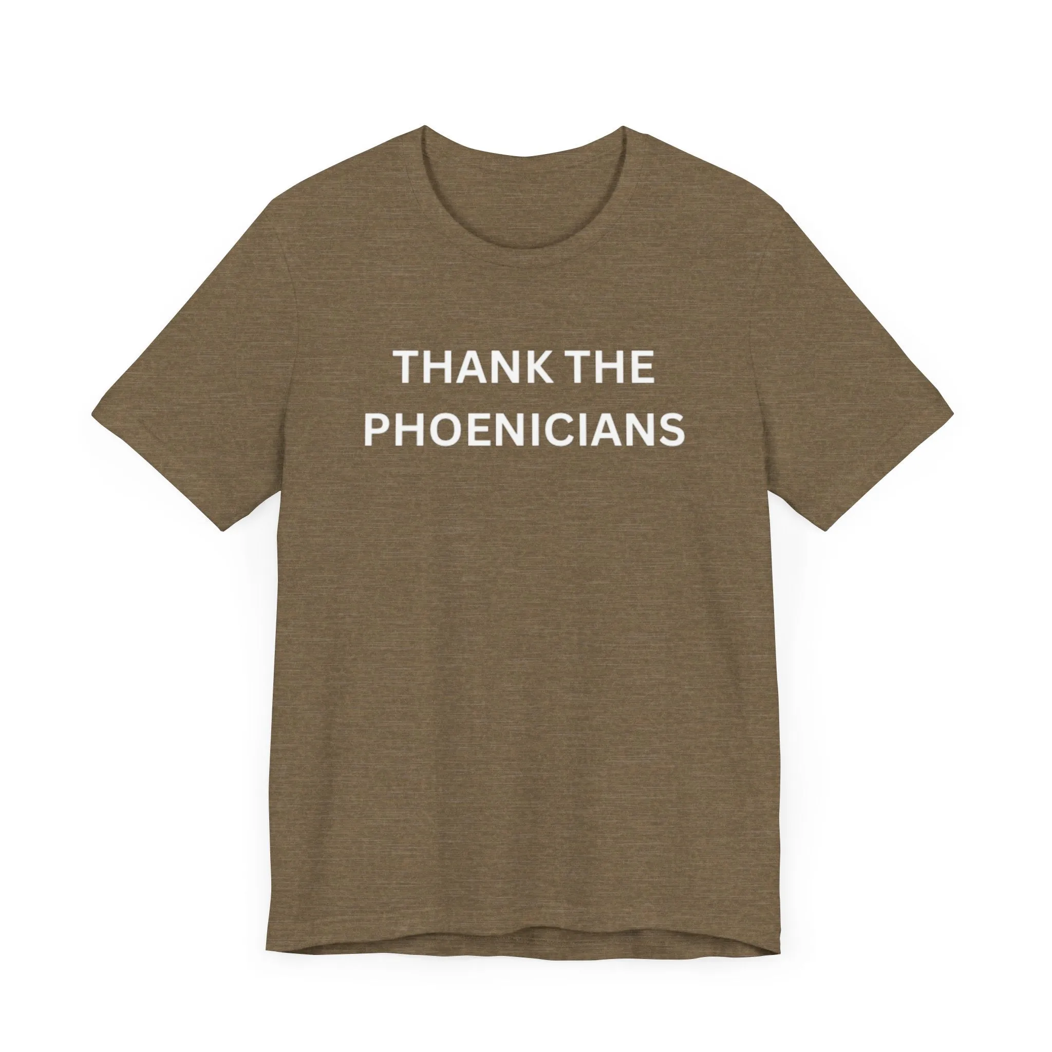 Thank The Phoenicians Unisex Jersey Short Sleeve Tee