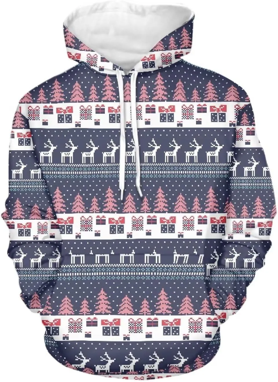 Uasibuni Fashion Letter Print Personalized Hoodie Drawstring Pullover Top Casual Loose Hooded Sweatshirt For Women
