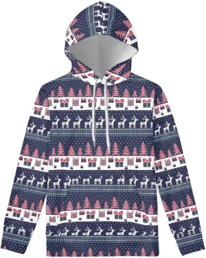 Uasibuni Fashion Letter Print Personalized Hoodie Drawstring Pullover Top Casual Loose Hooded Sweatshirt For Women