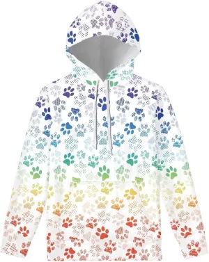 Uasibuni Fashion Letter Print Personalized Hoodie Drawstring Pullover Top Casual Loose Hooded Sweatshirt For Women