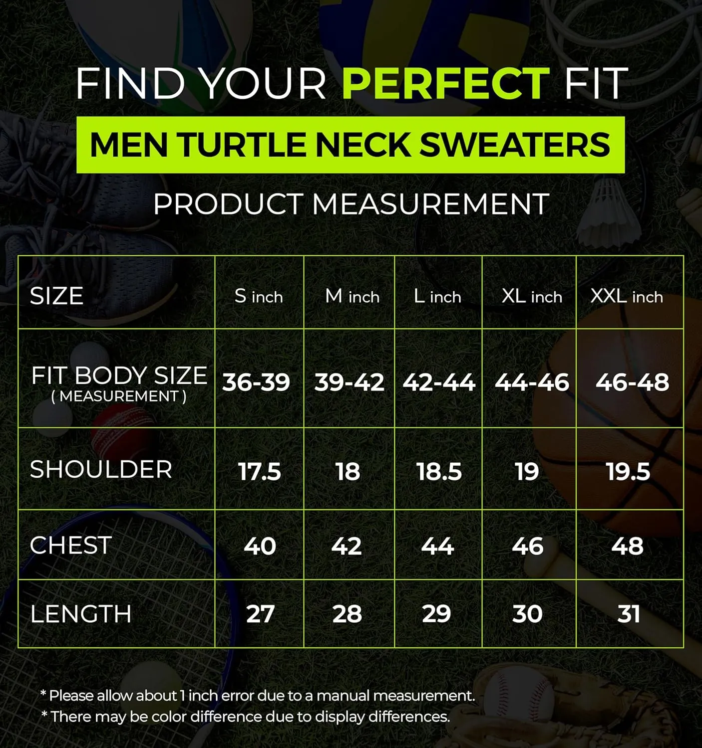 URBAN BUCK Turtleneck Men Shirt Long Sleeve Ribbed Knitted Casual TShirt Slim Fit Cotton Turtle Neck Pullover Sweater