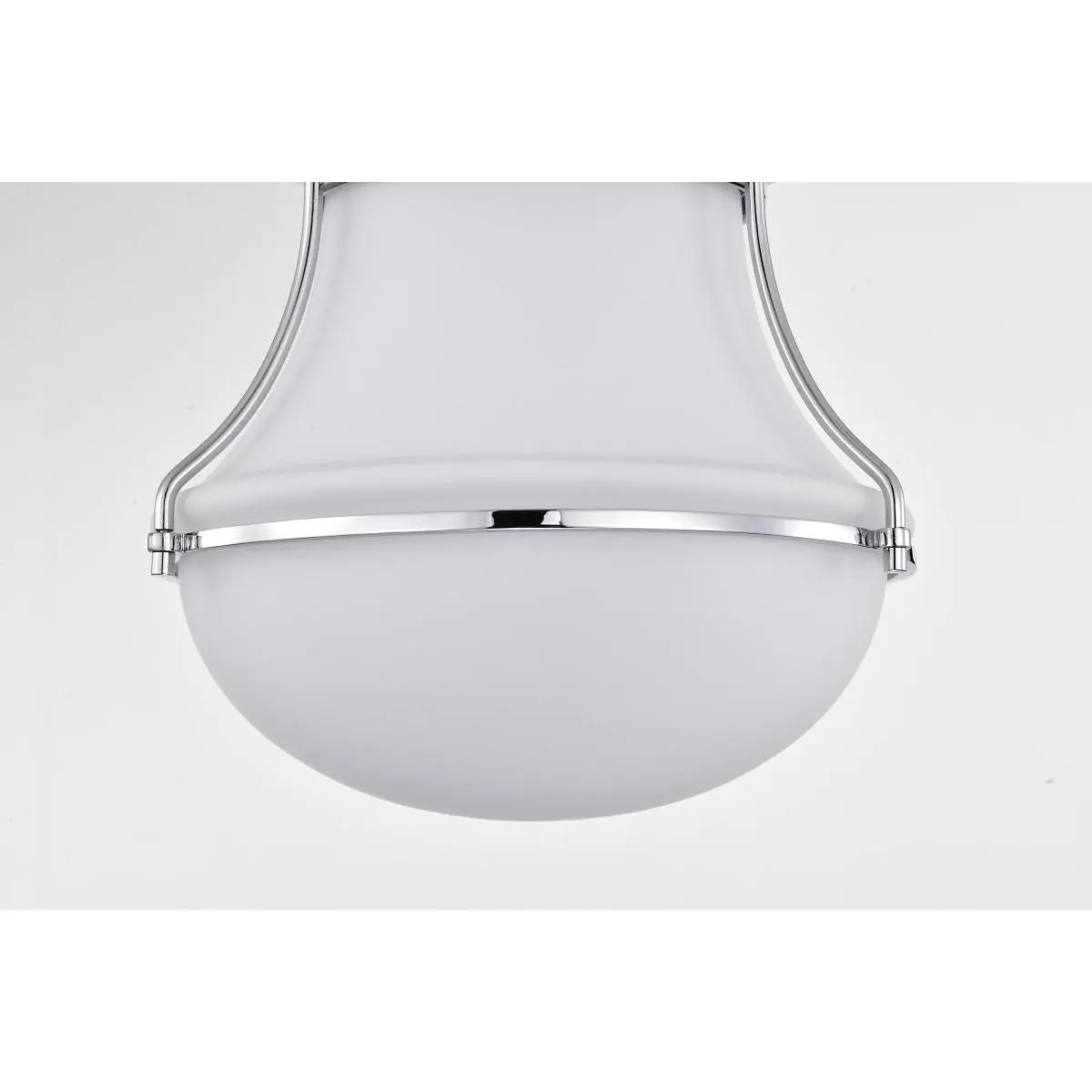 Valdora 10 in. Flush Mount Light Polished Nickel Finish