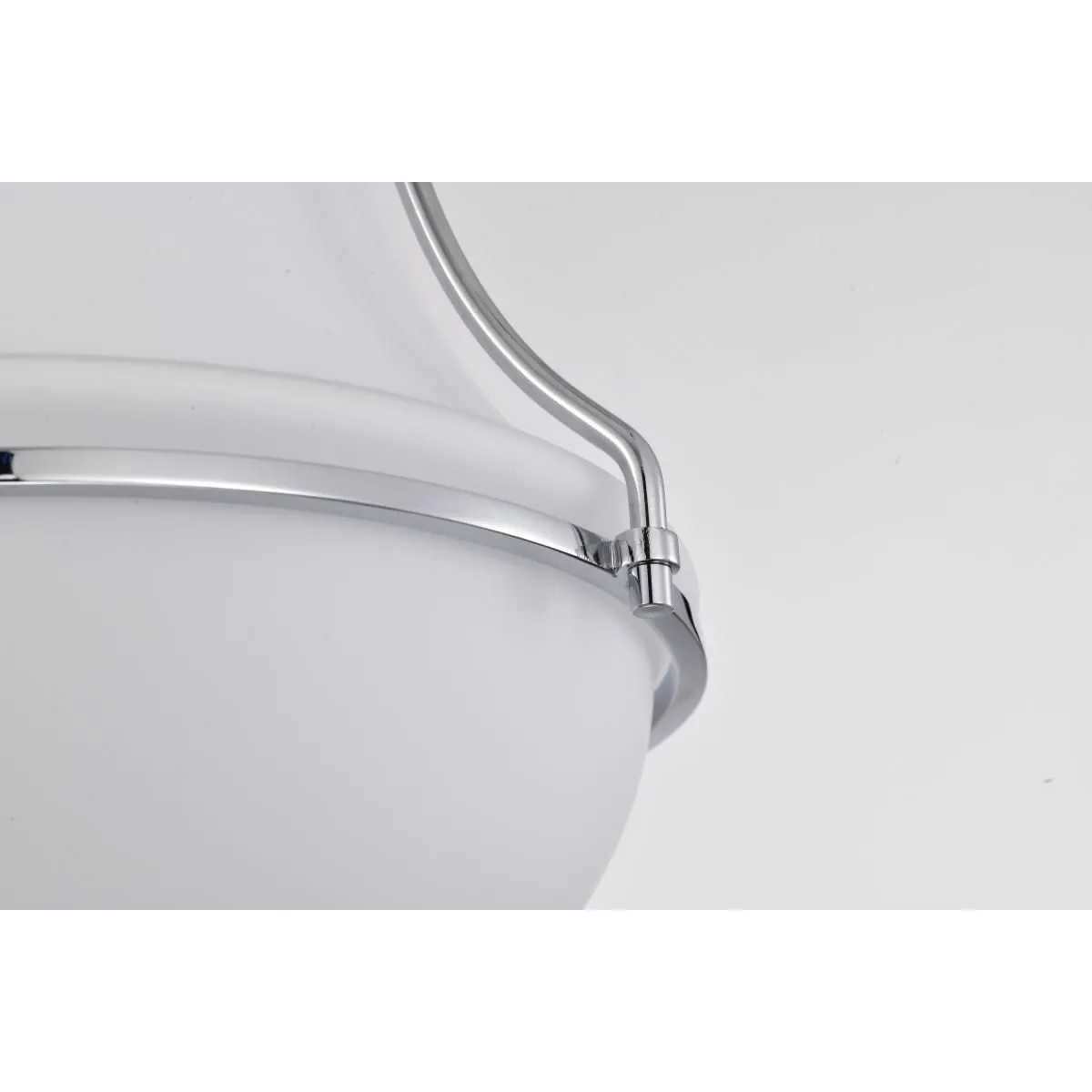Valdora 10 in. Flush Mount Light Polished Nickel Finish
