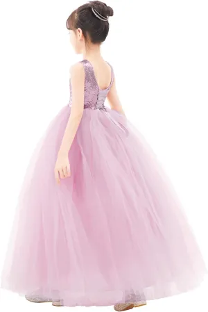 Vintage Corset Tutu Flower Girl Dress Novelty Wedding Tulle Reception 205