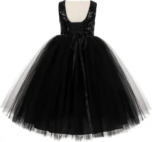 Vintage Corset Tutu Flower Girl Dress Novelty Wedding Tulle Reception 205