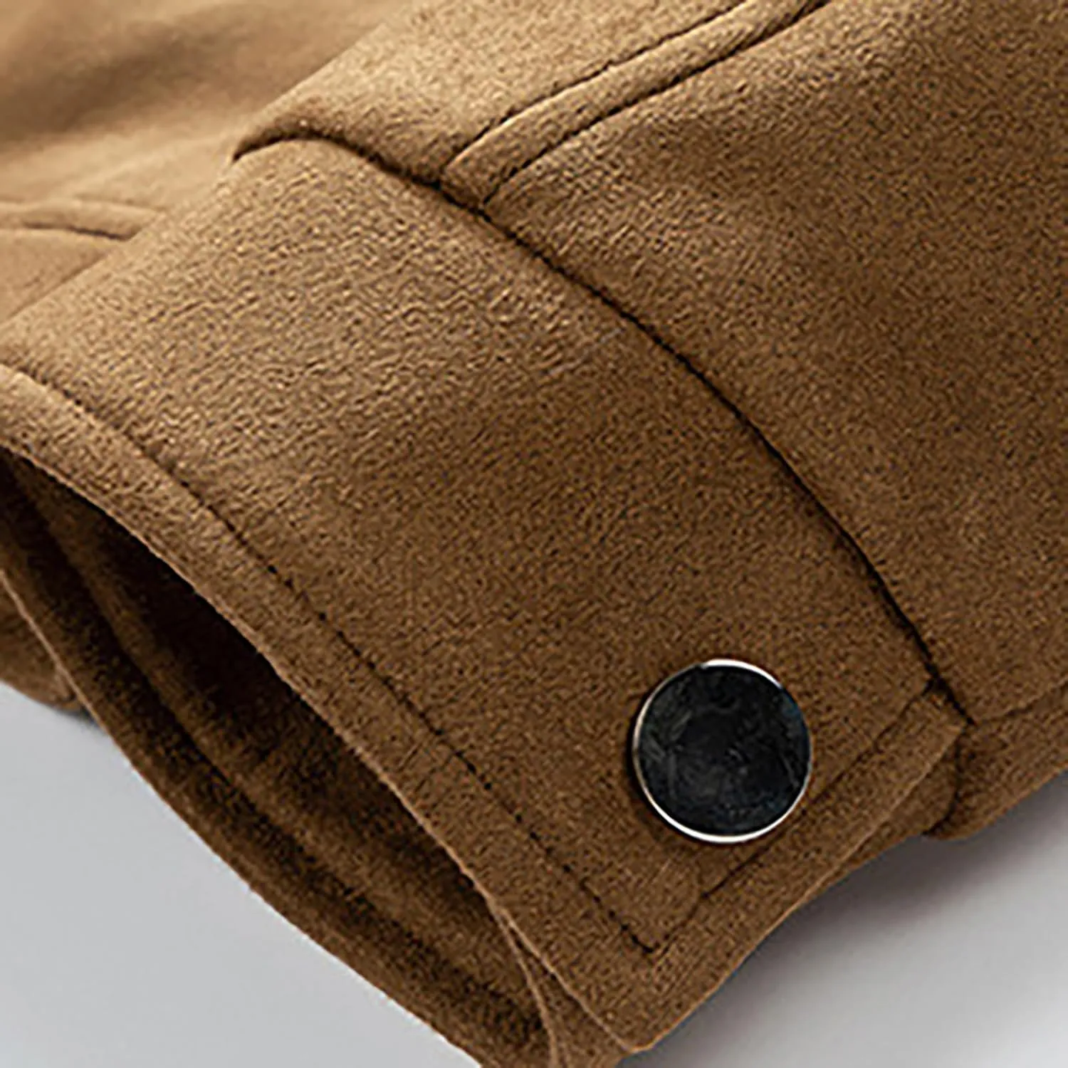 Vintage Trucker Suede Leather Jacket for Men Shirt Collar Jackets Western Style Cowboy Mens Faux Leather Coat Outwear