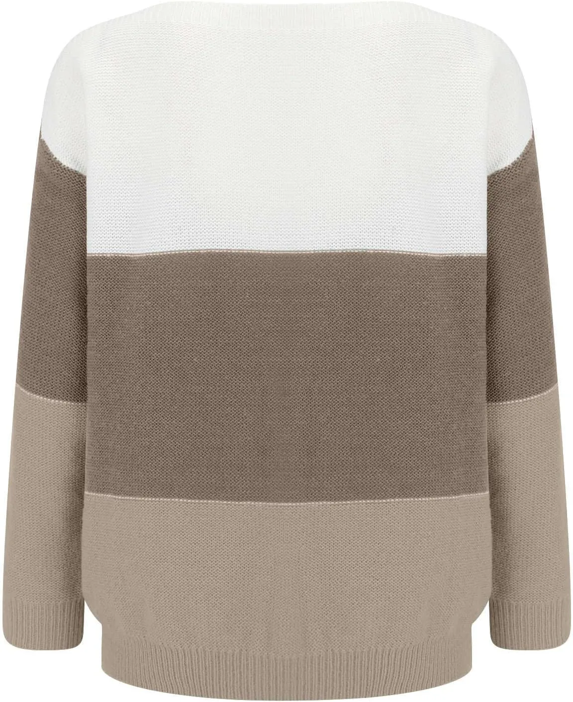 Women's Crewneck Long Sleeve Sweaters Winter New Thickened Korean Women's Solid Color Pullover Loose Long Sleeve