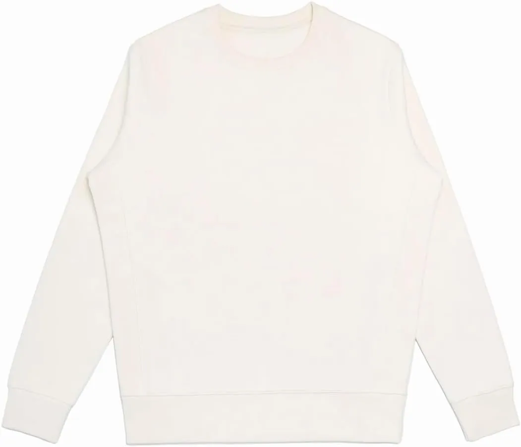 Womens Crewneck Long Sleeve Sweatshirt, 100% Organic Cotton, Made in USA