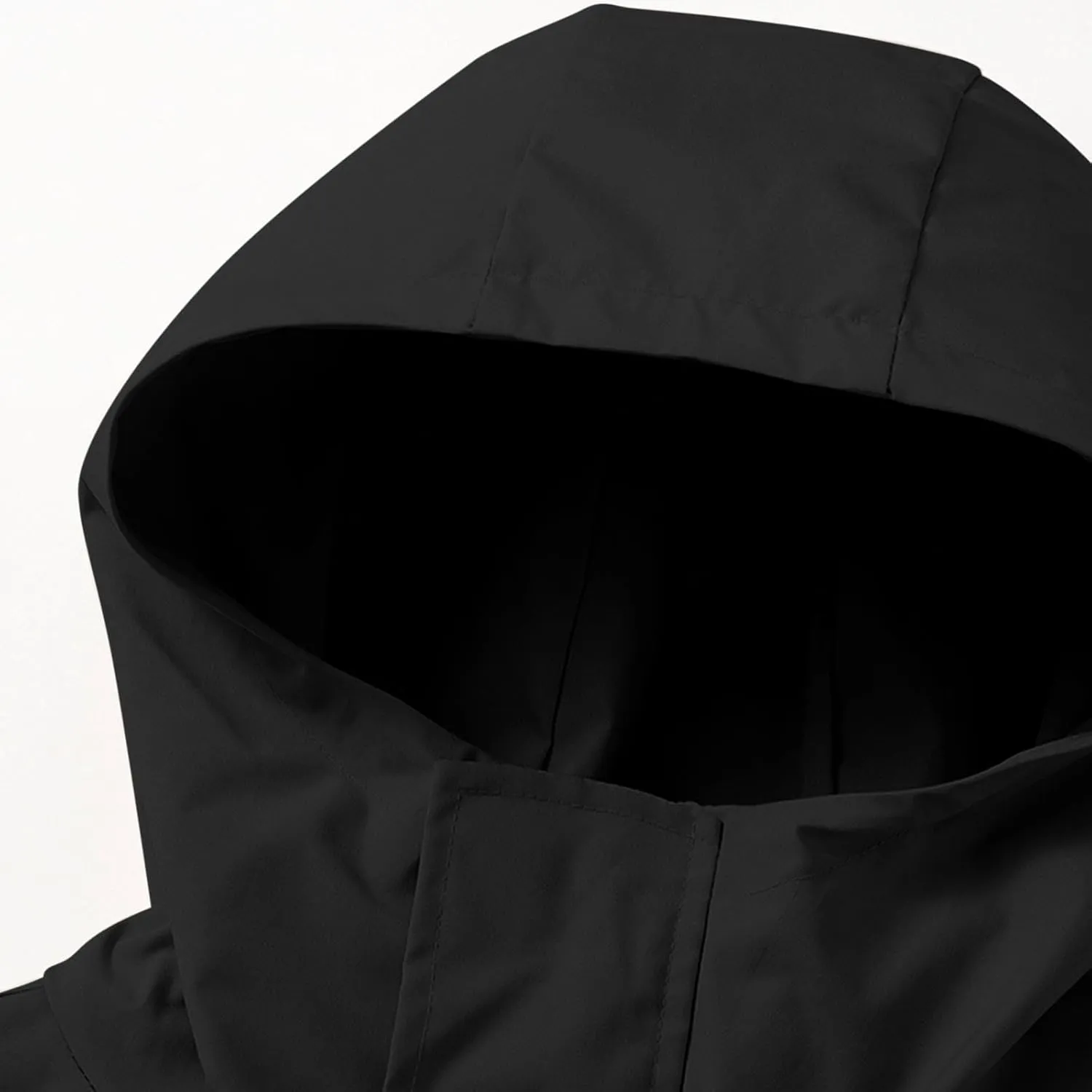 Womens Oversized Lightweight Rain Jacket Hooded Waterproof Active Y2K Cargo Style Windbreaker Zip Up Trendy Outwear